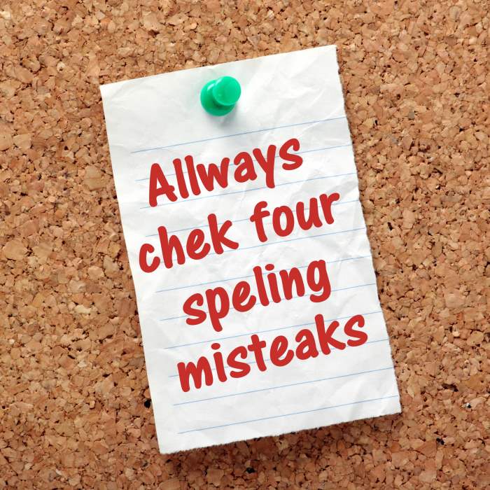Spelling Mistakes
